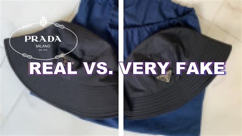 prada bucket hat real vs fake|prada bucket hat real.